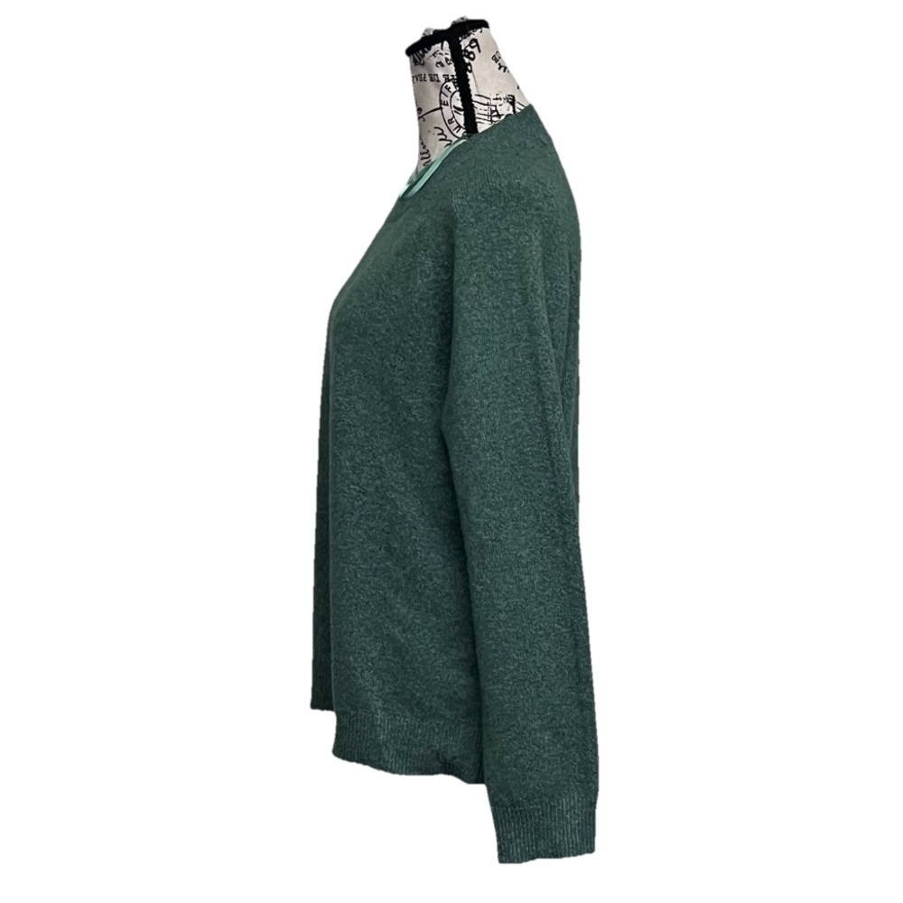 ONLY ONLRICA Kelly Green Knit Pullover Sweater | Forest Fairy Preppy Old Money S - Picture 4 of 10